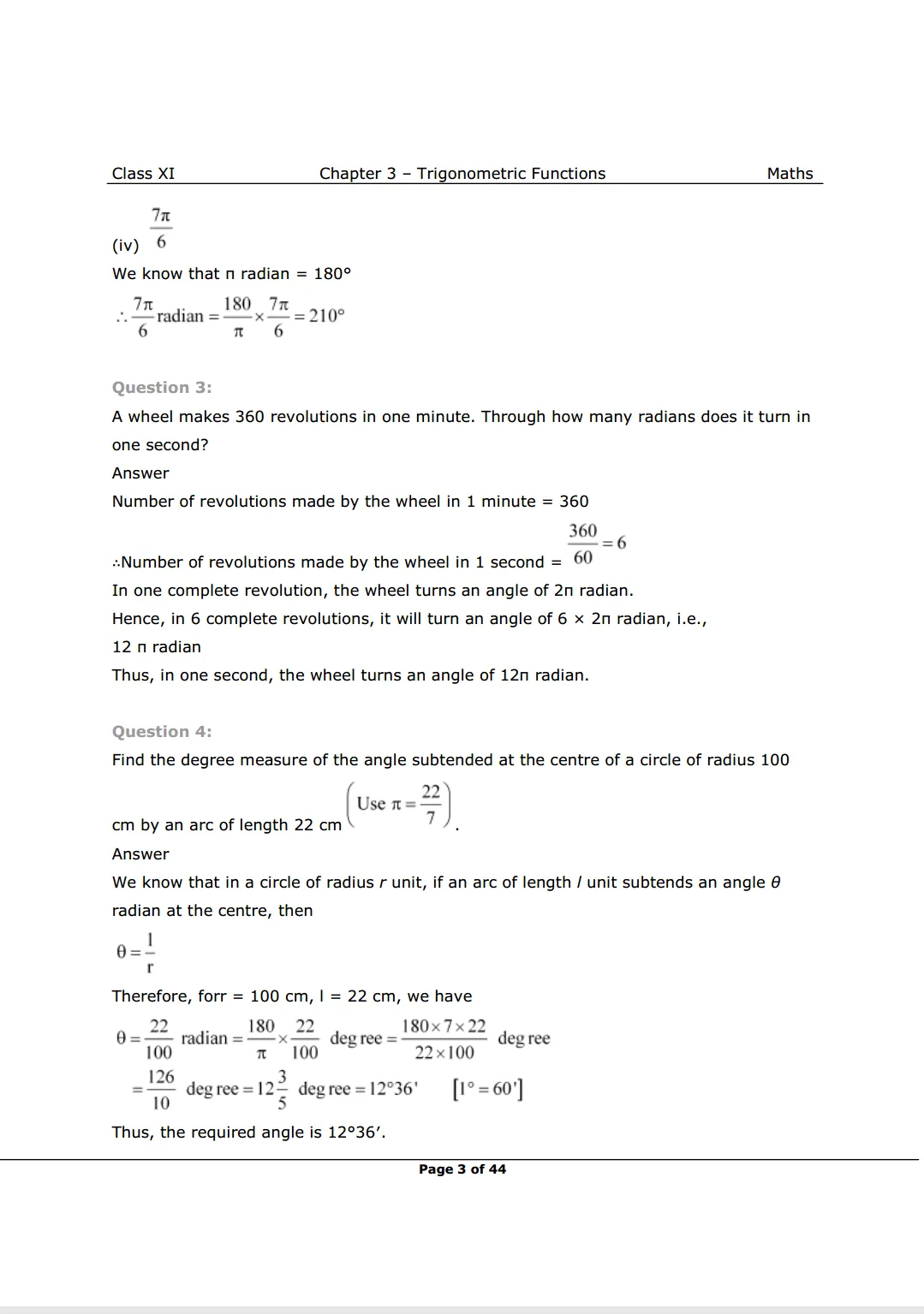 NCERT Solutions for Class 11 Maths chapter 3 Image 3