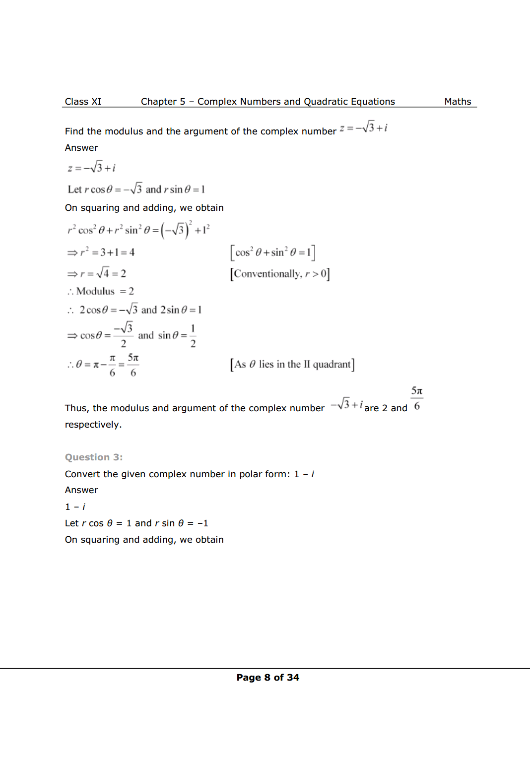  Class 11 Maths chapter 5 exercise 5.2 Solutions Image 2