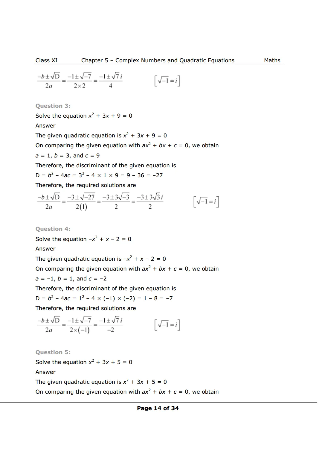 Class 11 Maths chapter 5 exercise 5.3 Solutions Image 2