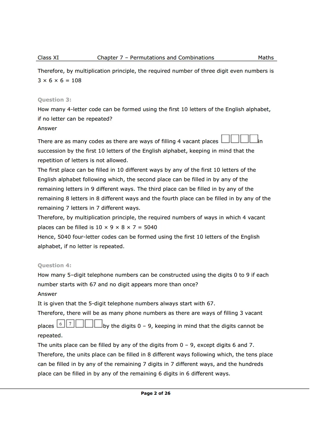 NCERT Solutions for Class 11 Maths chapter 7 Image 2