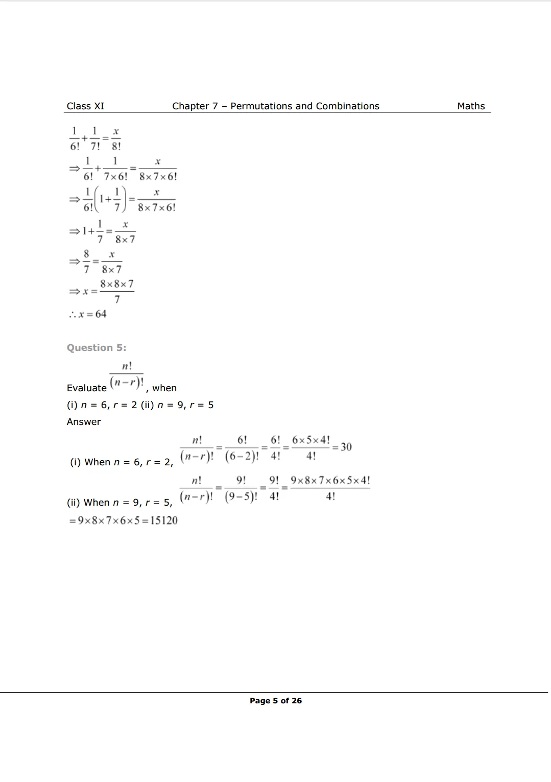 NCERT Solutions for Class 11 Maths chapter 7 Image 5