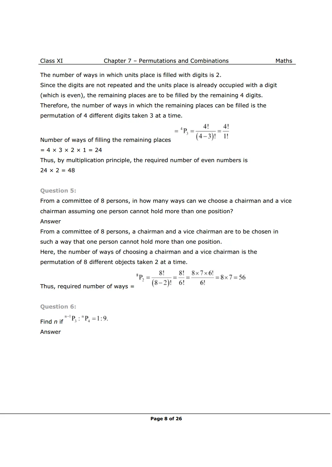 NCERT Solutions for Class 11 Maths chapter 7 Image 8