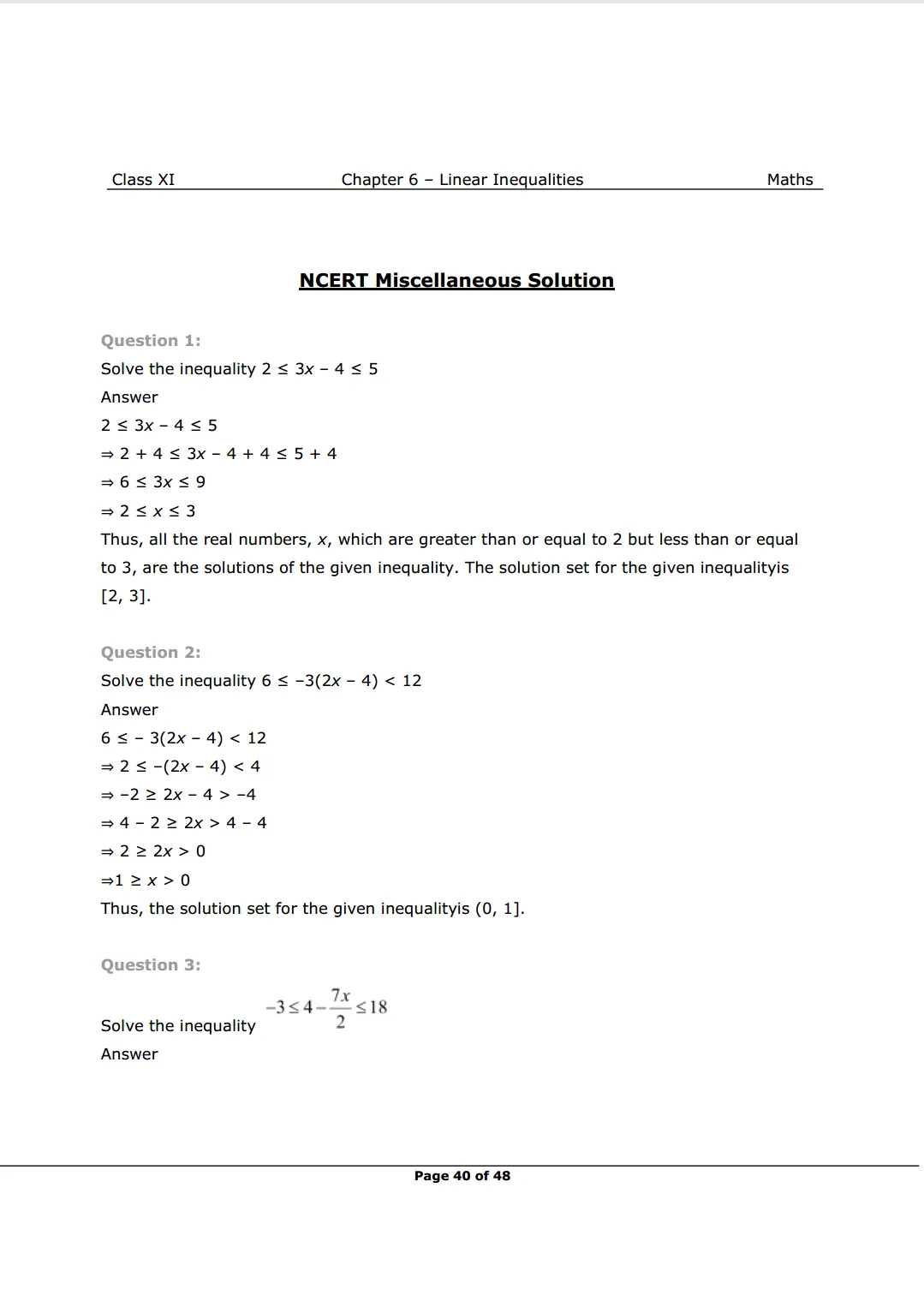 NCERT Solutions for Class 11 Maths Chapter 6 Miscellaneous Exercise image 1
