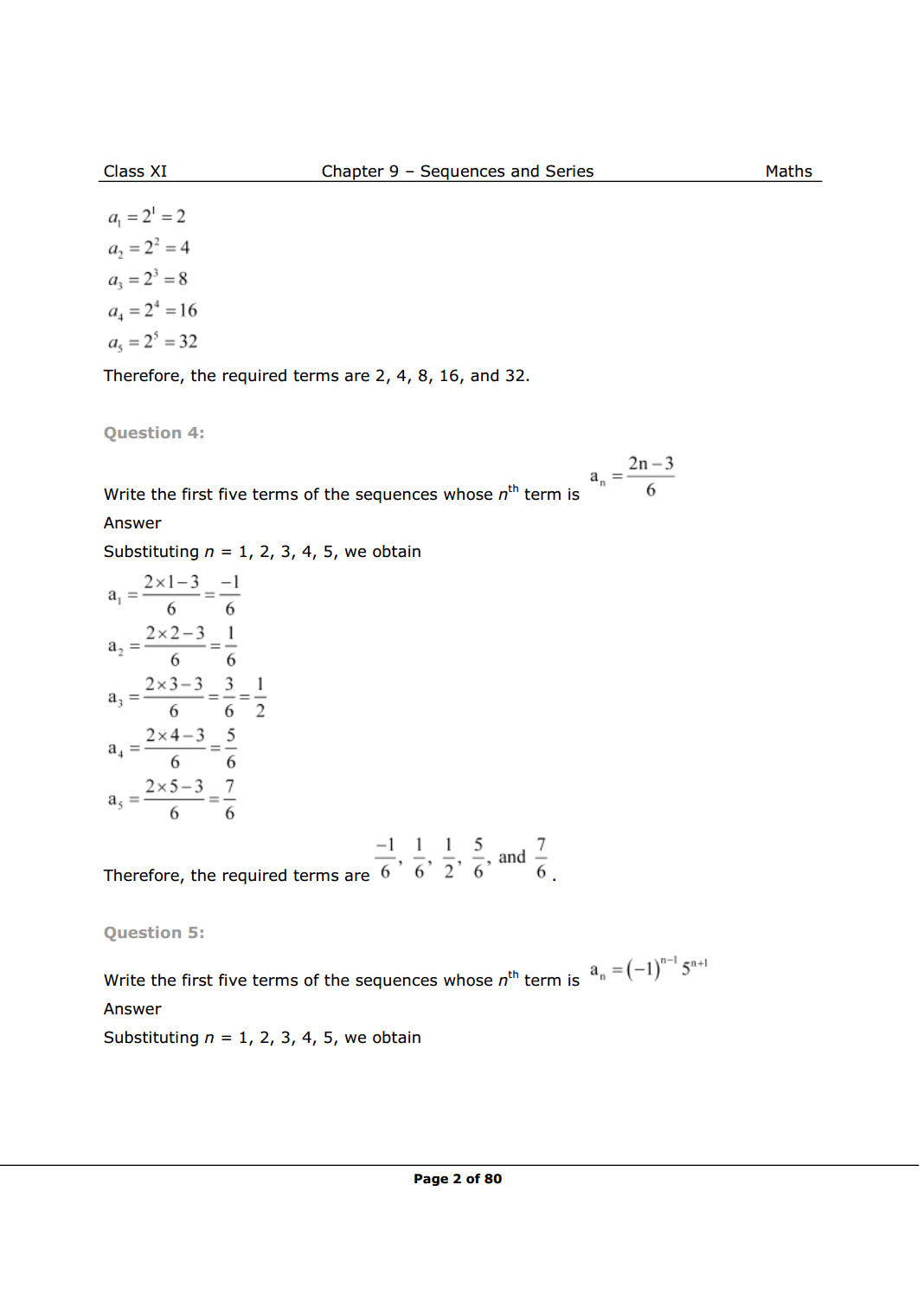 NCERT Class 11 Maths Chapter 9 Exercise 9.1 Solutions Image 2