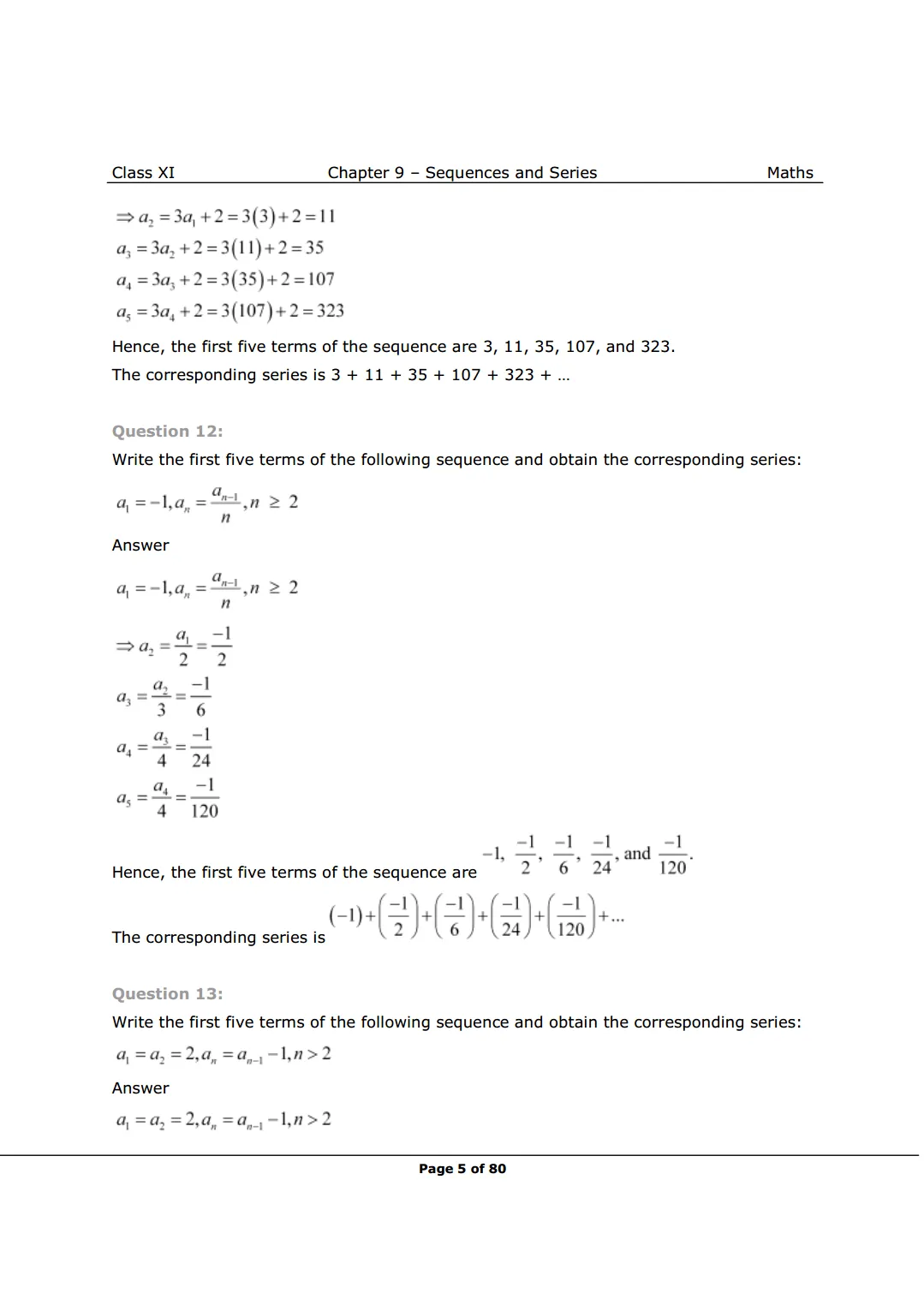NCERT Solutions for Class 11 Maths chapter 9 Image 5