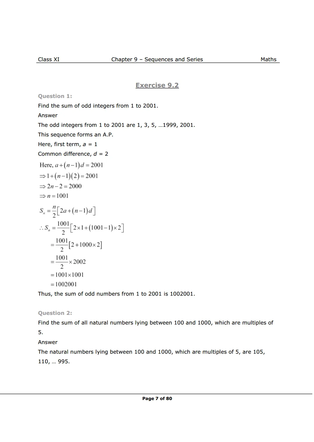 NCERT Solutions for Class 11 Maths chapter 9 Image 7