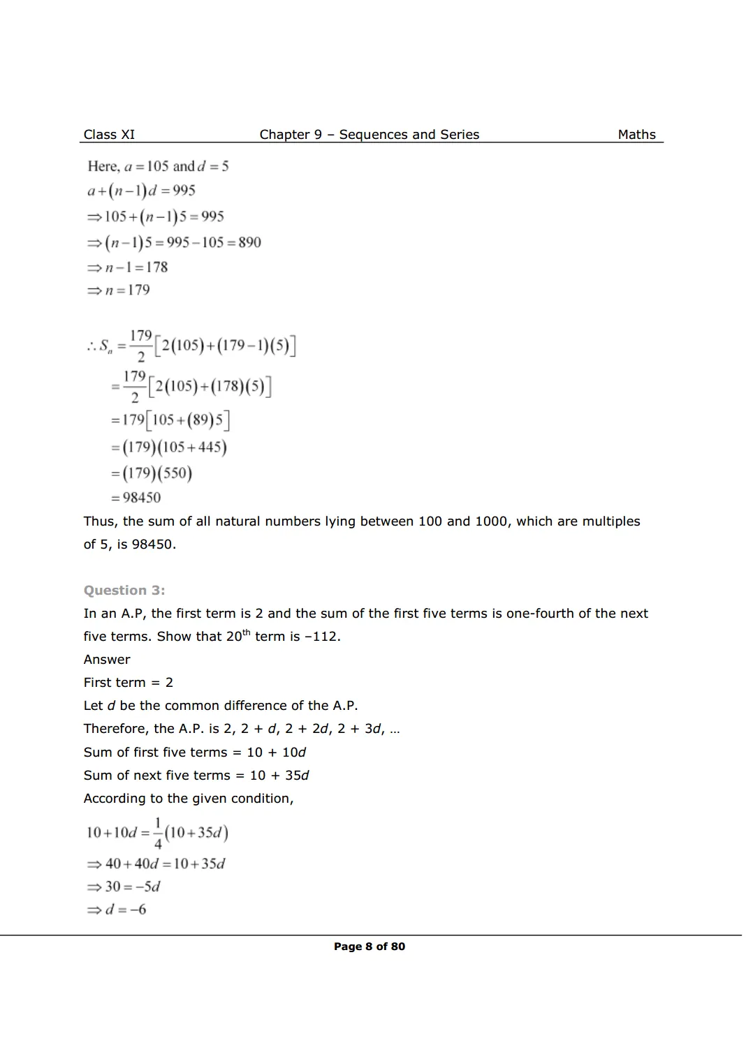 NCERT Solutions for Class 11 Maths chapter 9 Image 8
