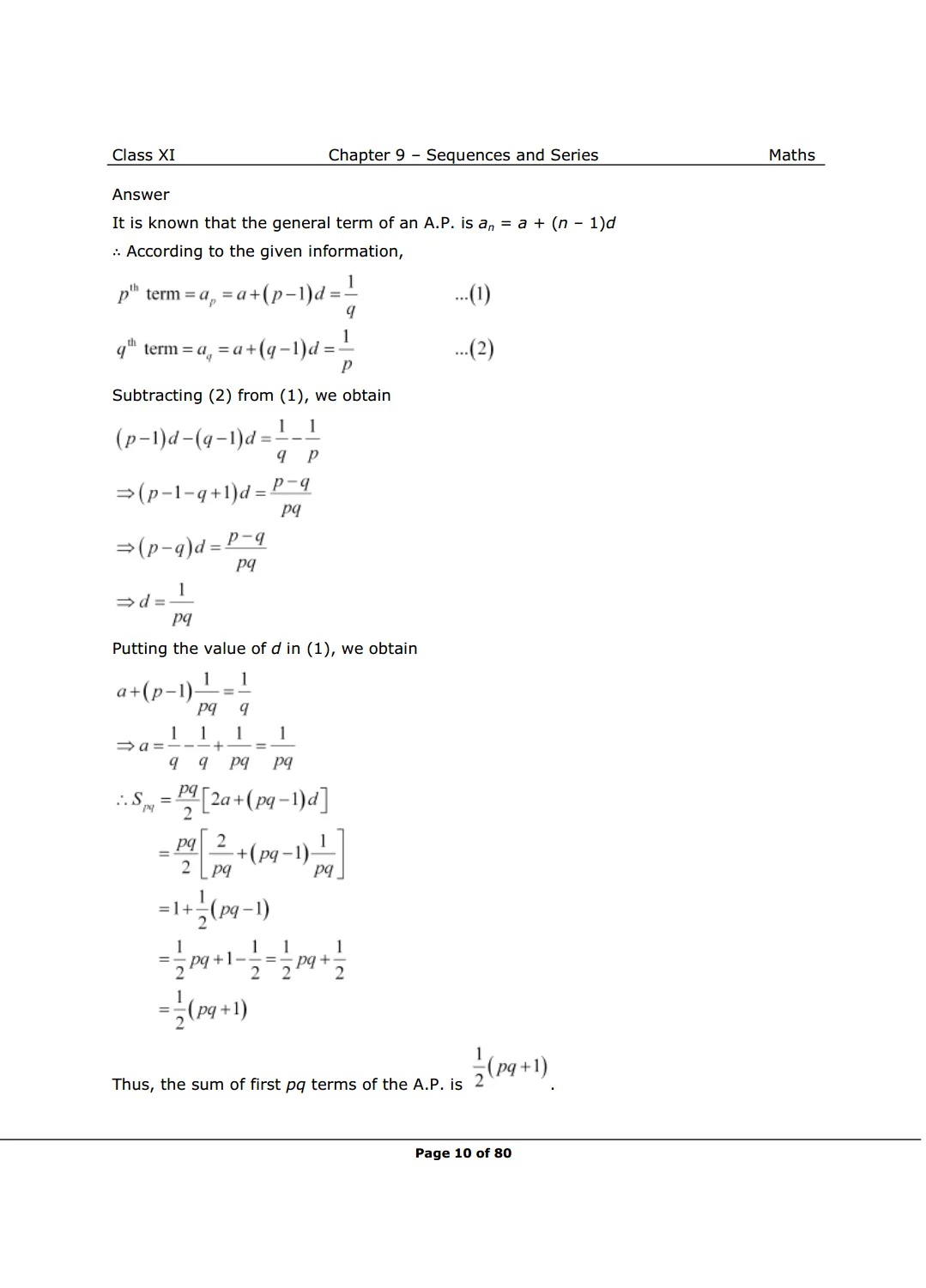NCERT Solutions for Class 11 Maths chapter 9 Image 10