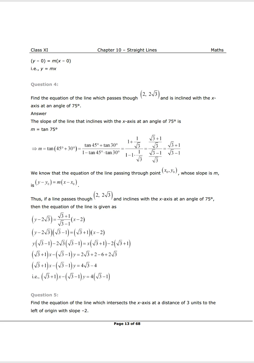 NCERT Class 11 Maths Chapter 10 Exercise 10.2 solutions Image 2