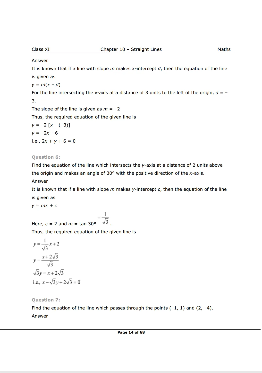 NCERT Class 11 Maths Chapter 10 Exercise 10.2 solutions Image 3