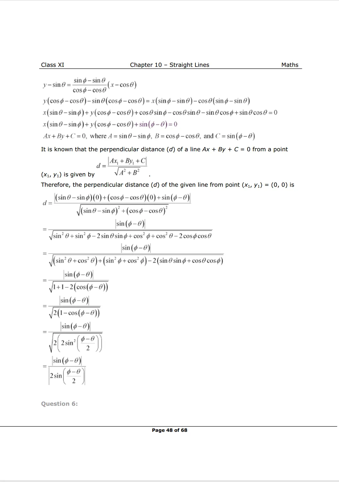 NCERT Solutions For Class 11 Maths Chapter 10 Miscellaneous Exercise Image 5