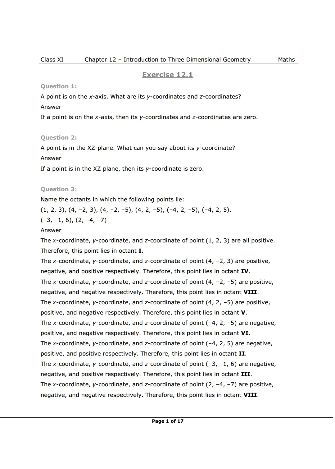NCERT Solutions for Class 11 Maths chapter 12 Image 1