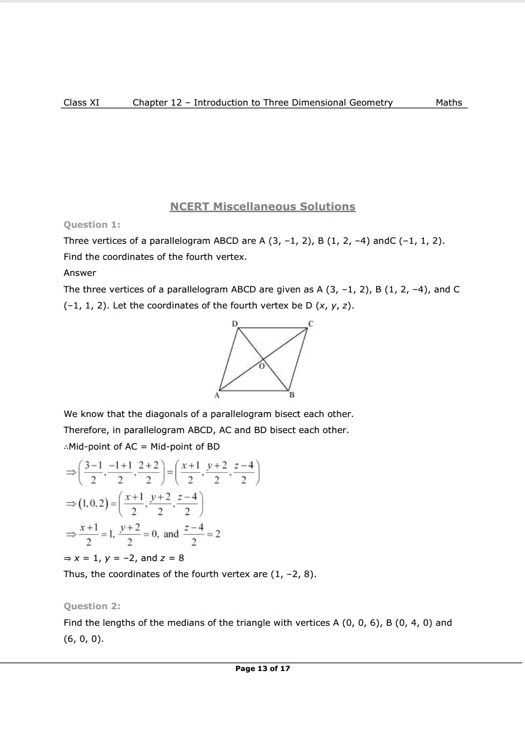 NCERT Solutions For Class 11 Maths Chapter 12 Miscellaneous Exercise Image 1