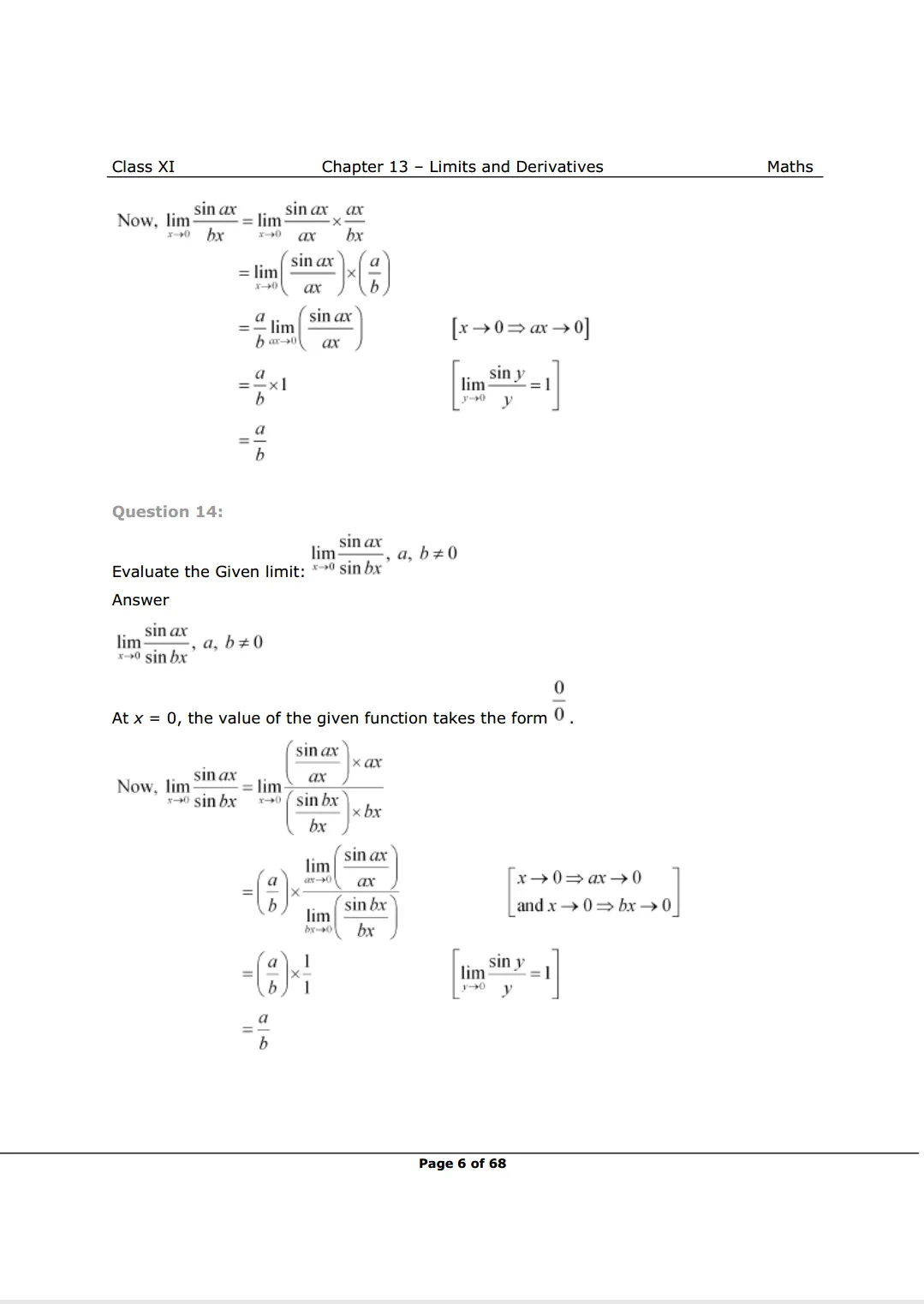 NCERT Class 11 Maths Chapter 13 Exercise 13.1 Solutions image 6