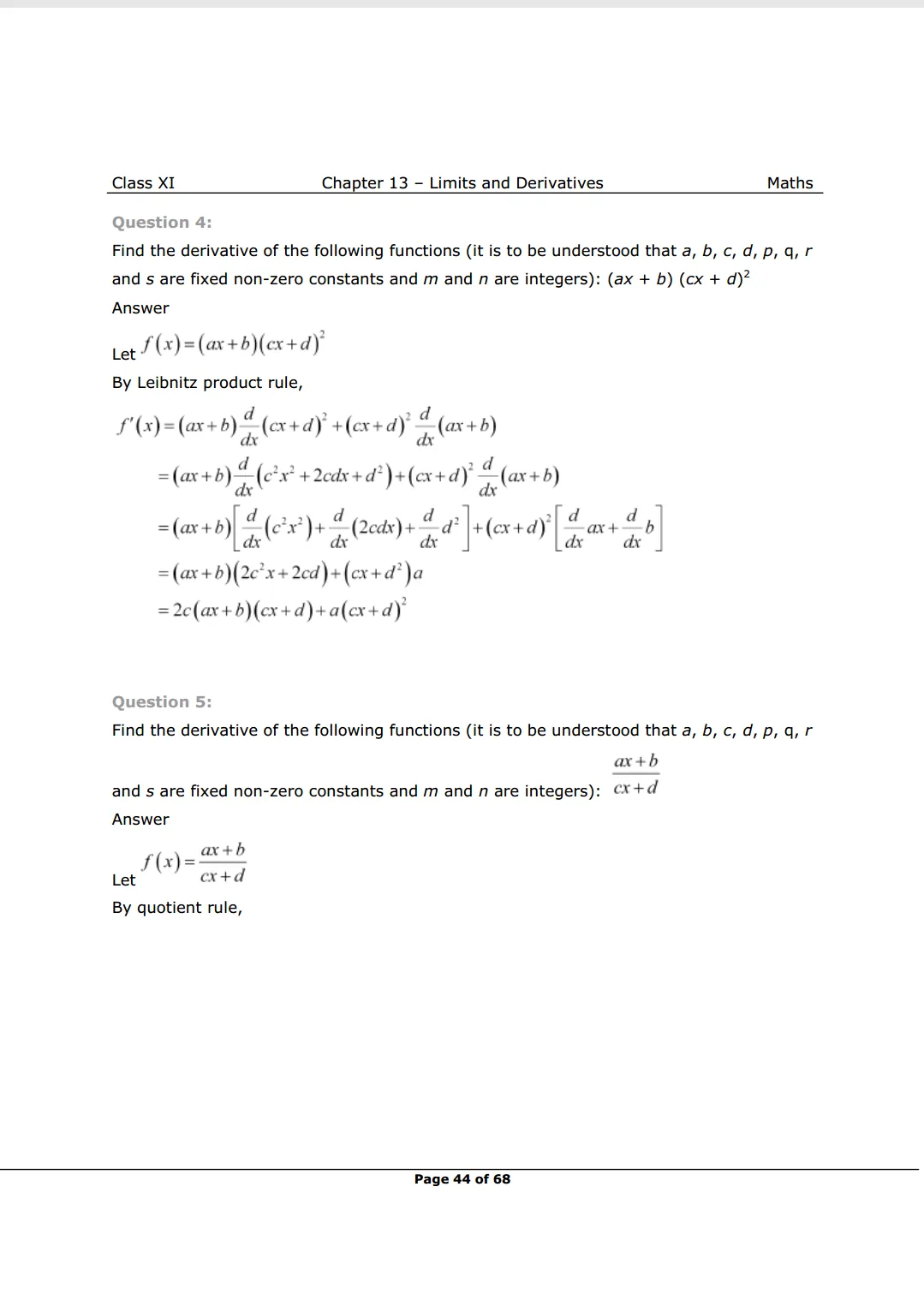 NCERT Solutions For Class 11 Maths Chapter 13 Miscellaneous Exercise Image 5