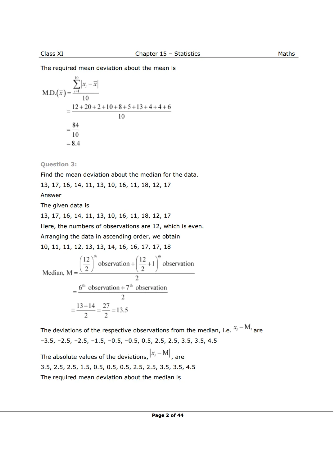 NCERT Class 11 Maths Chapter 15 Exercise 15.1 Solutions image 2