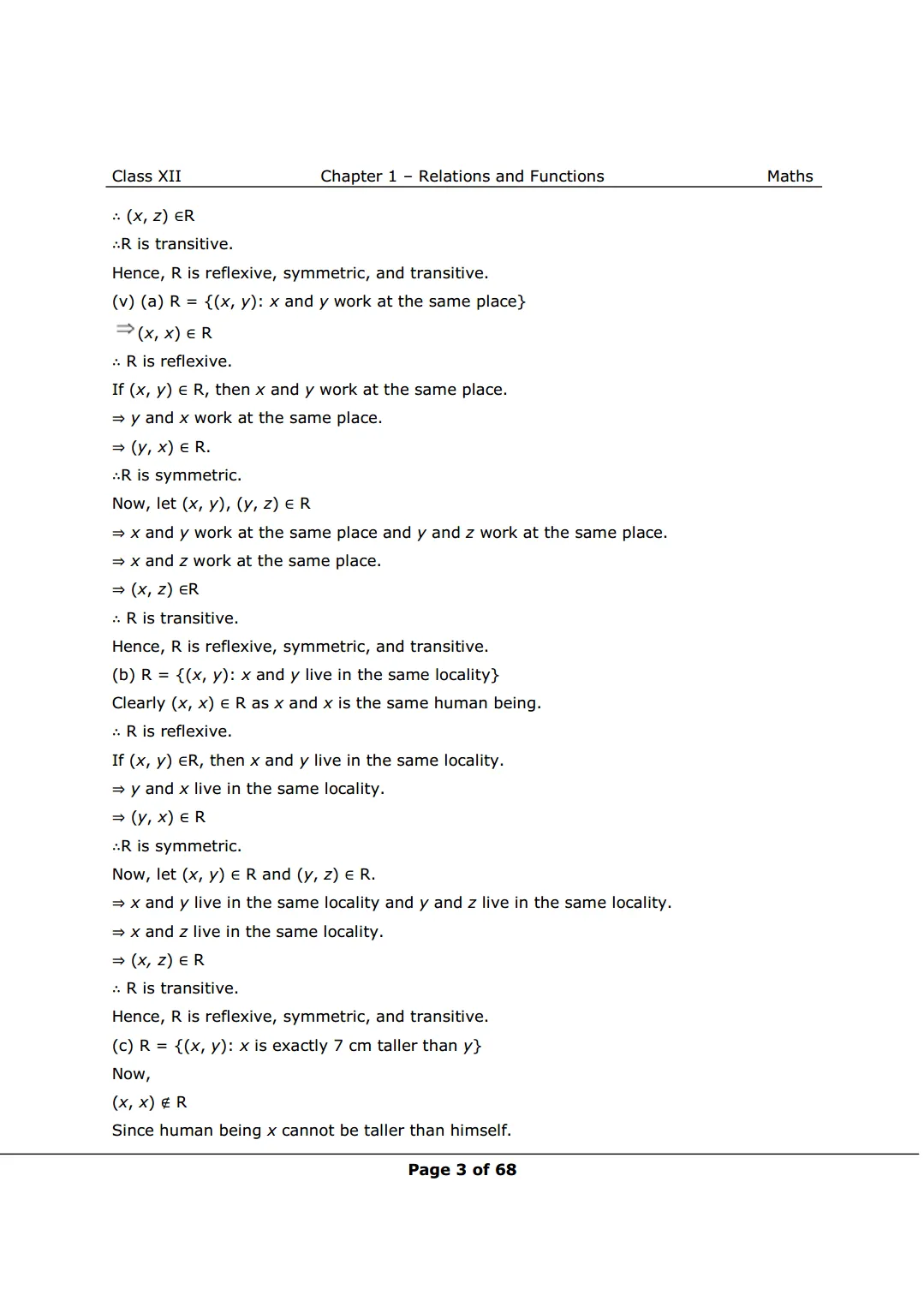 NCERT Class 12 Maths Chapter 1 Exercise 1.1 Solutions image 3