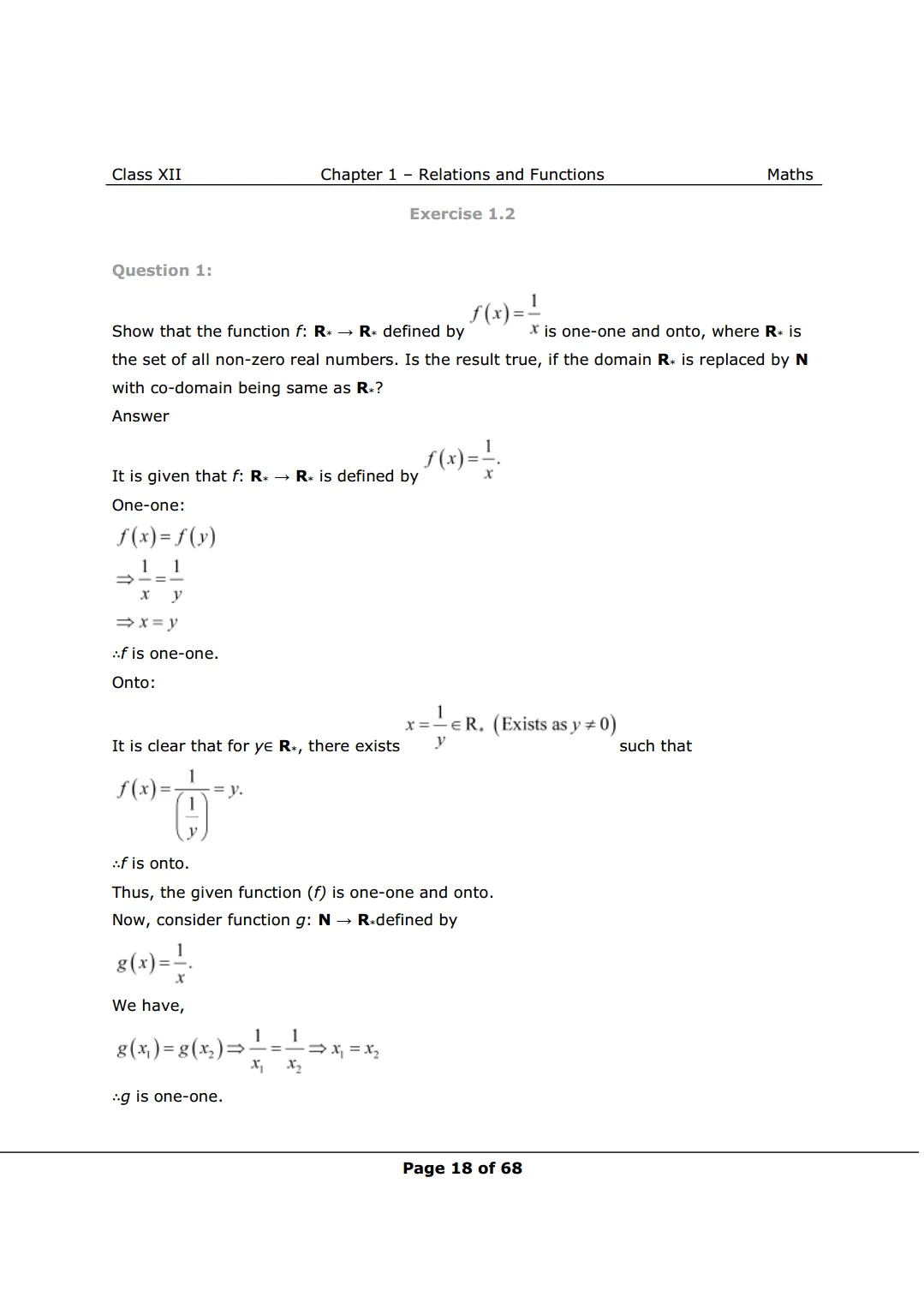 NCERT Class 12 Maths Chapter 1 Exercise 1.2 Solutions image 1