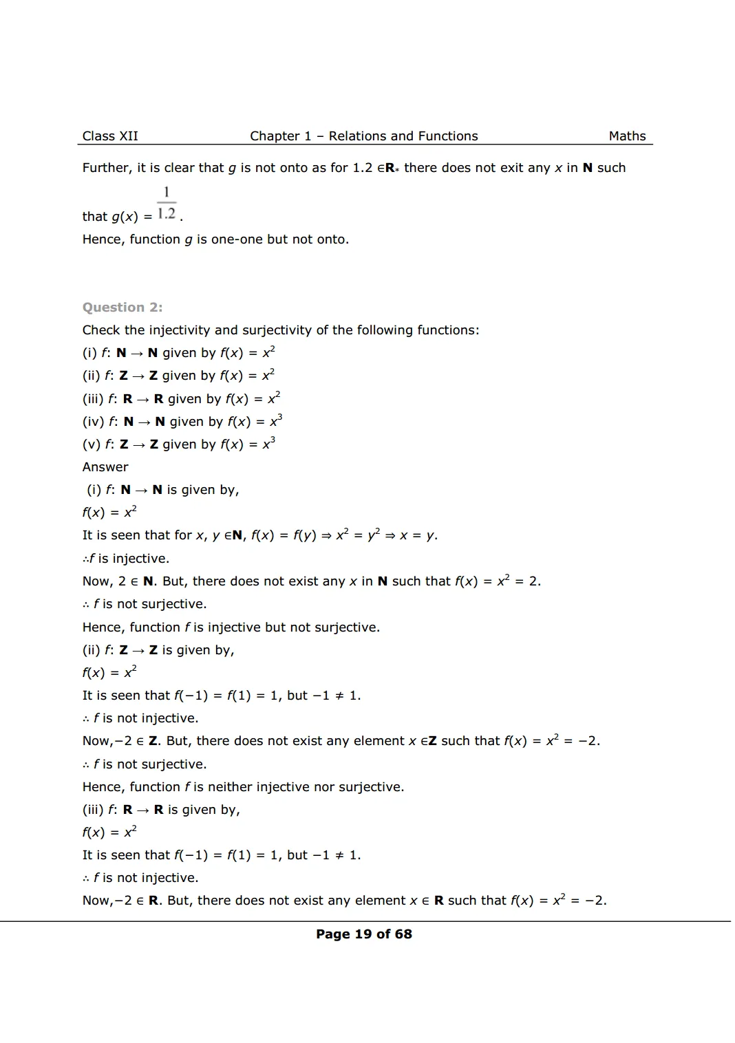 NCERT Class 12 Maths Chapter 1 Exercise 1.2 Solutions image 2