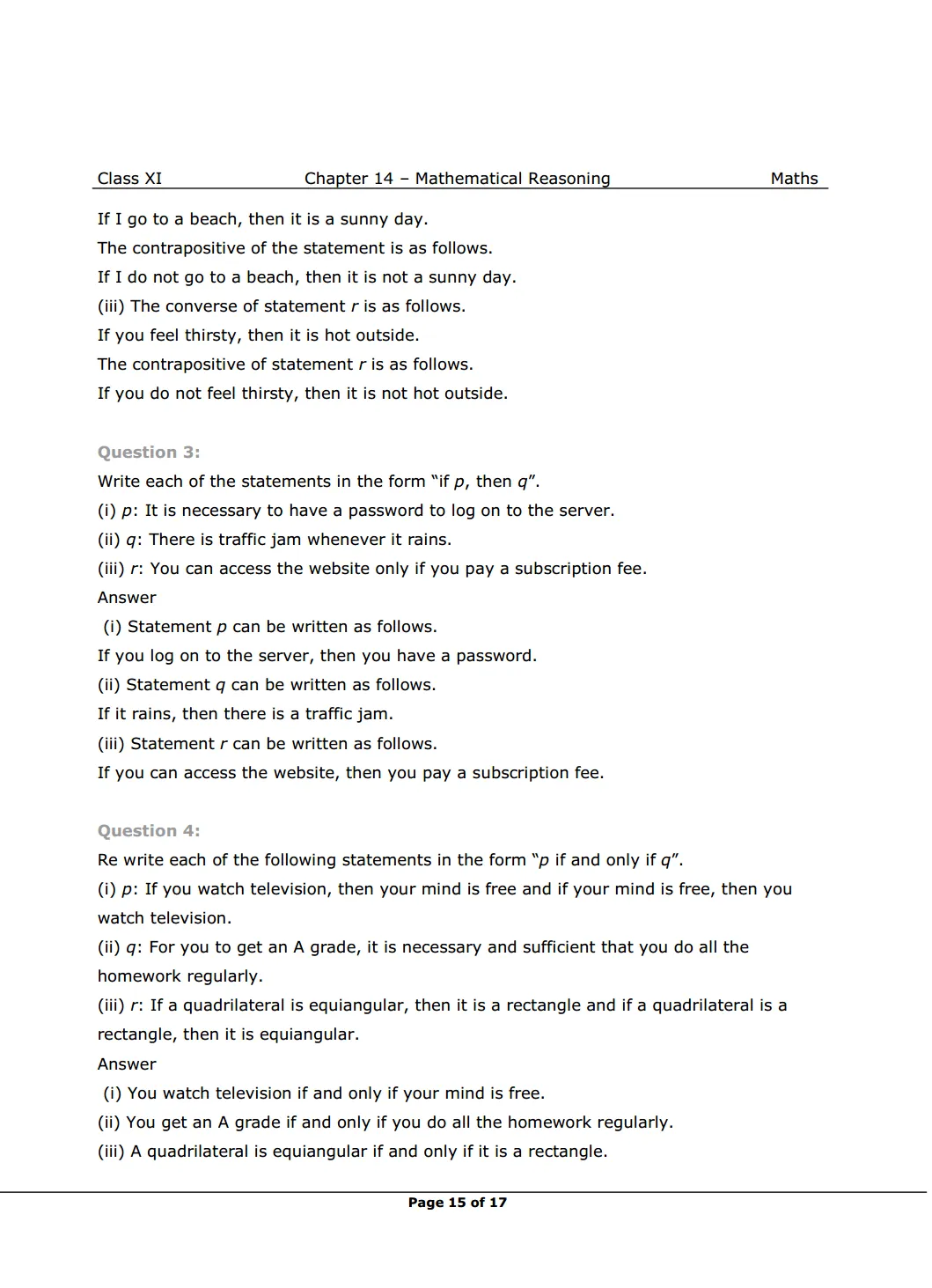 NCERT Solutions For Class 11 Maths Chapter 14 Miscellaneous Exercise image 2