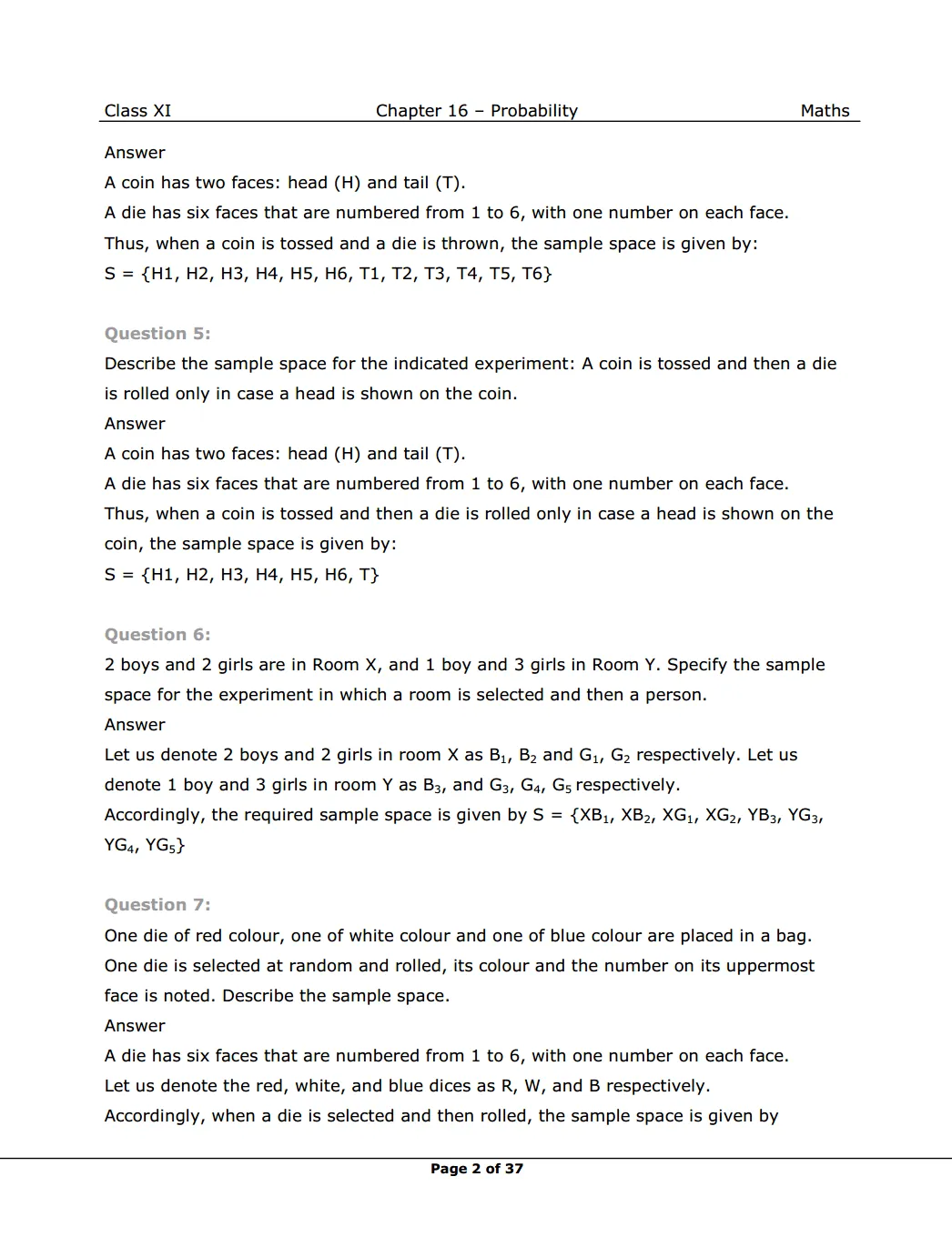 NCERT Class 11 Maths Chapter 16 Exercise 16.1 Solutions image 2