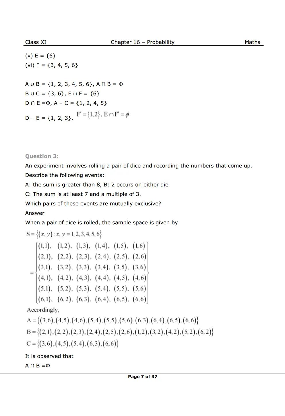 NCERT Class 11 Maths Chapter 16 Exercise 16.2 Solutions image 2