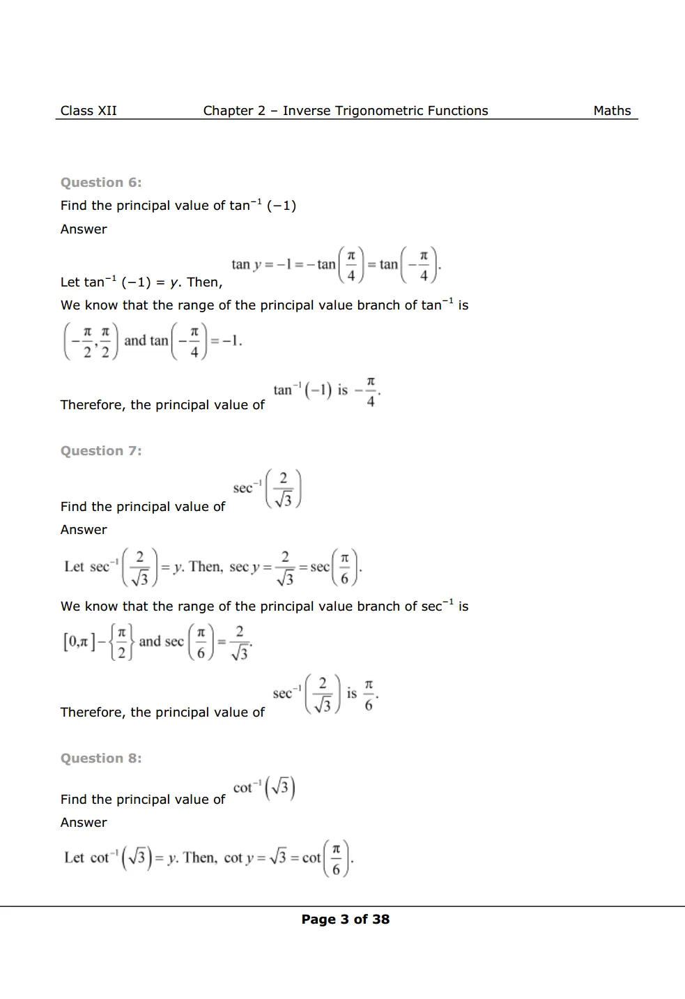 NCERT Class 12 Maths Chapter 2 Exercise 2.1 Solutions image 3