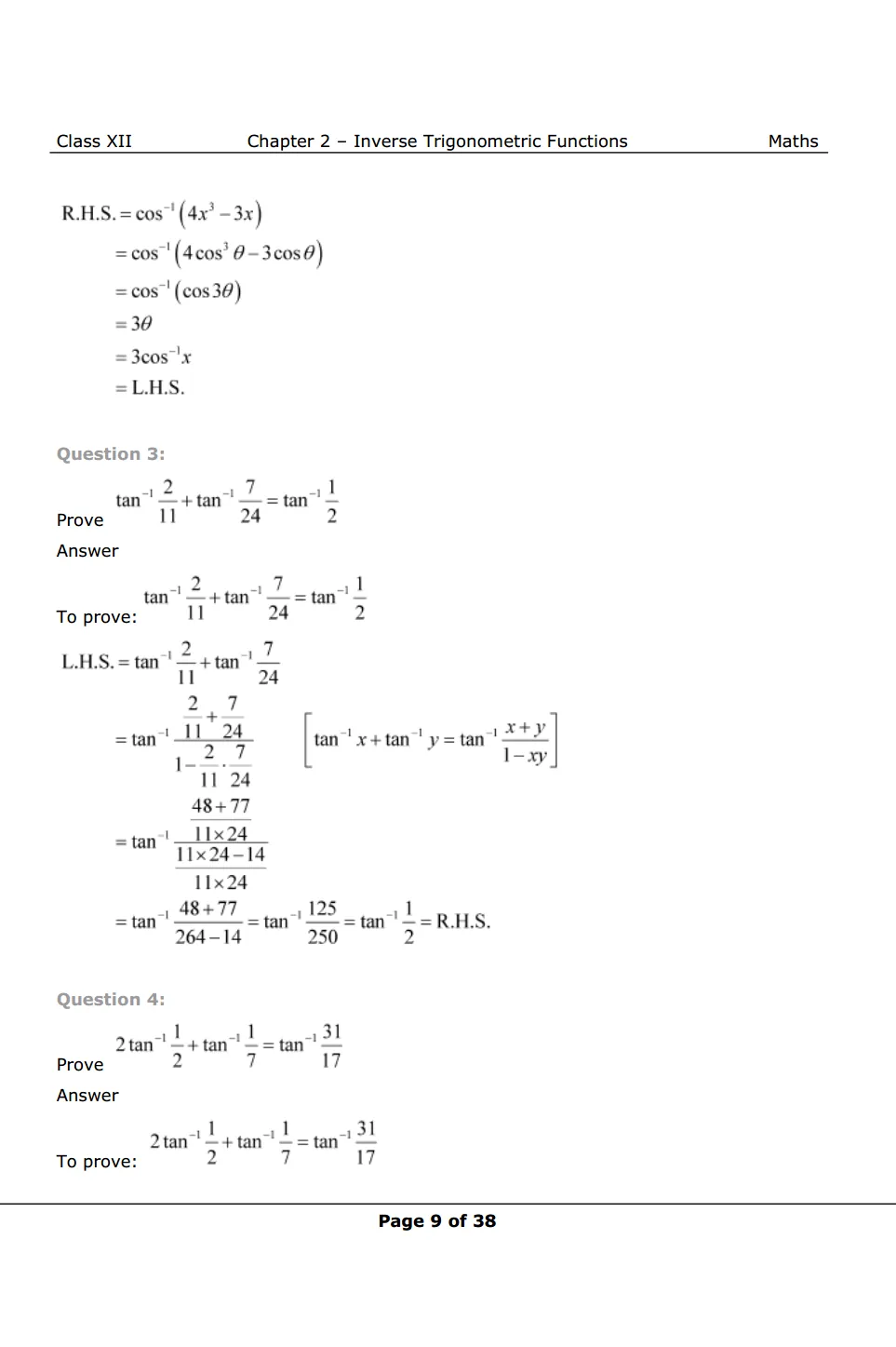 NCERT Class 12 Maths Chapter 2 Exercise 2.2 Solutions image 2