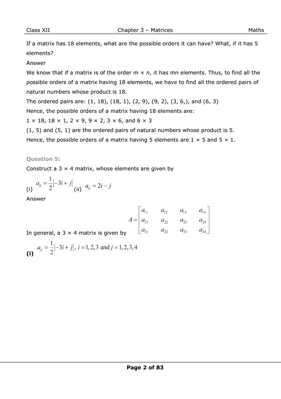 NCERT Solutions for Class 12 Maths chapter 3 Image 2