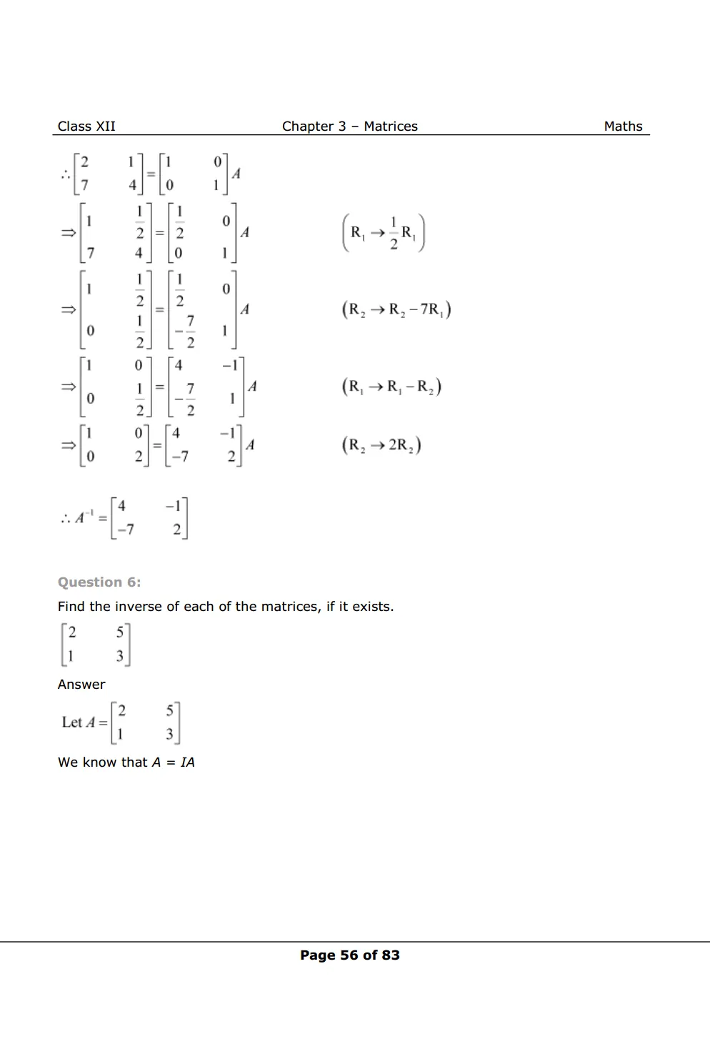 NCERT Class 12 Maths Chapter 3 Exercise 3.4 Solutions Image 5