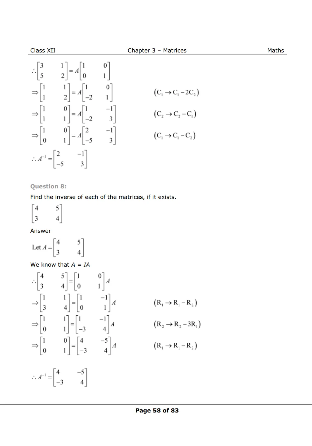 NCERT Class 12 Maths Chapter 3 Exercise 3.4 Solutions Image 7