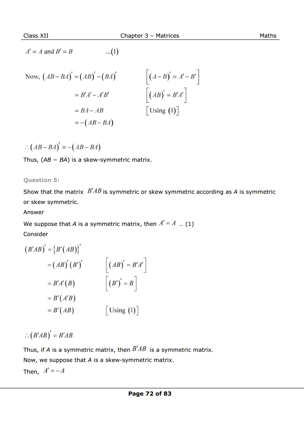 NCERT Solutions For Class 12 Maths Chapter 3 Miscellaneous Exercise Image 5