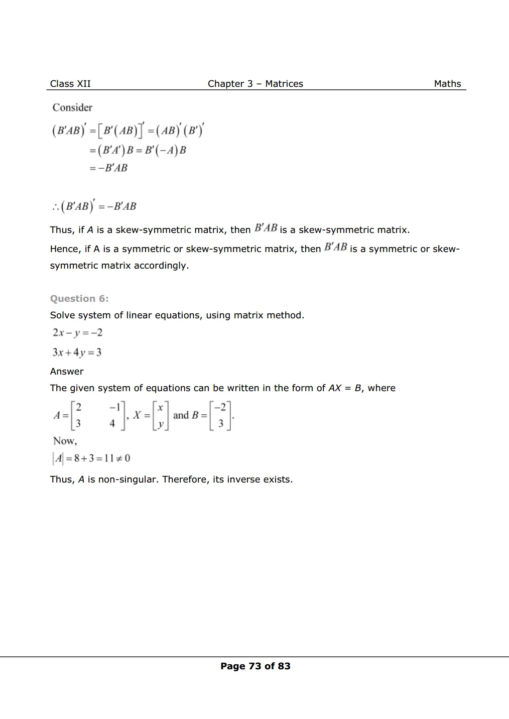 NCERT Solutions For Class 12 Maths Chapter 3 Miscellaneous Exercise Image 6