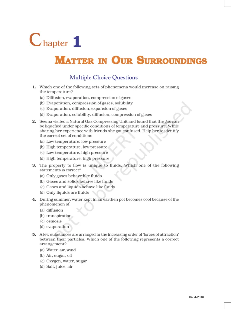 NCERT Exemplar Class 9 Science Chapter 1 Image 1