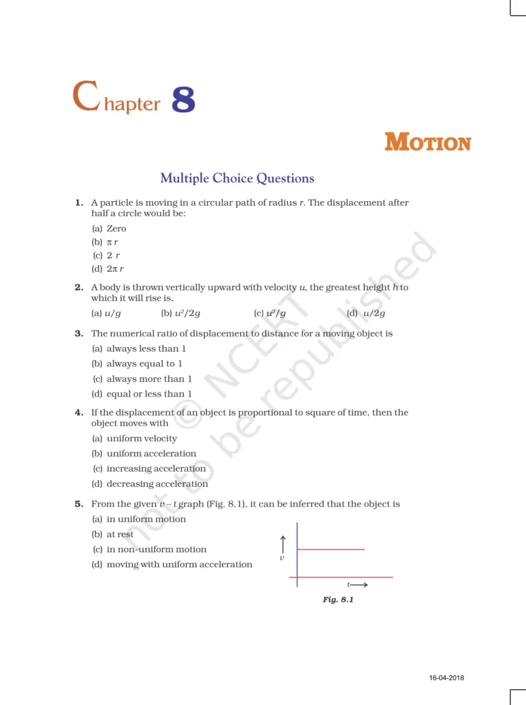 NCERT Exemplar Class 9 Science Chapter 8 Image 1