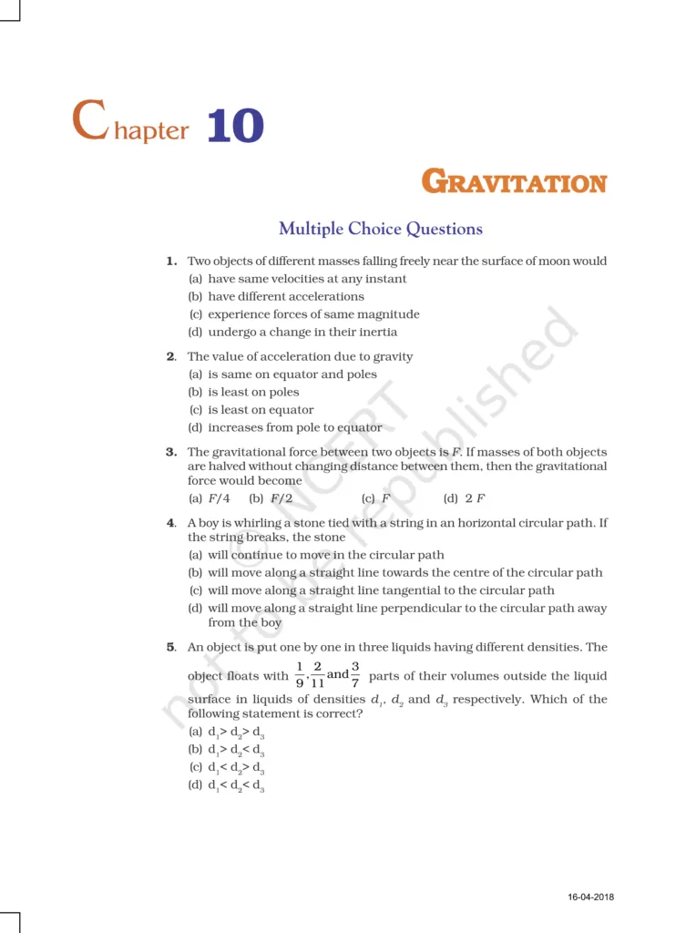 NCERT Exemplar Class 9 Science Chapter 10 Image 1