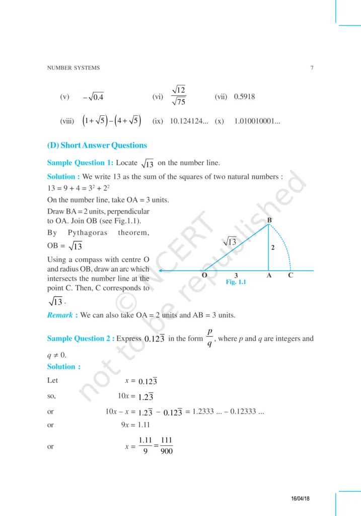 NCERT Exemplar Class 9 Maths Chapter 1 Image 7