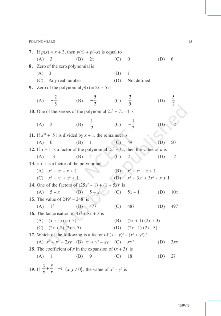 NCERT Exemplar Class 9 Maths Chapter 2 Image 3