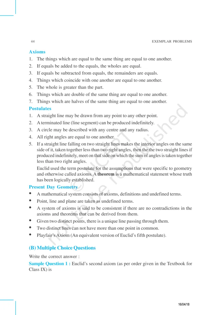 NCERT Exemplar Class 9 Maths Chapter 5 Image 2