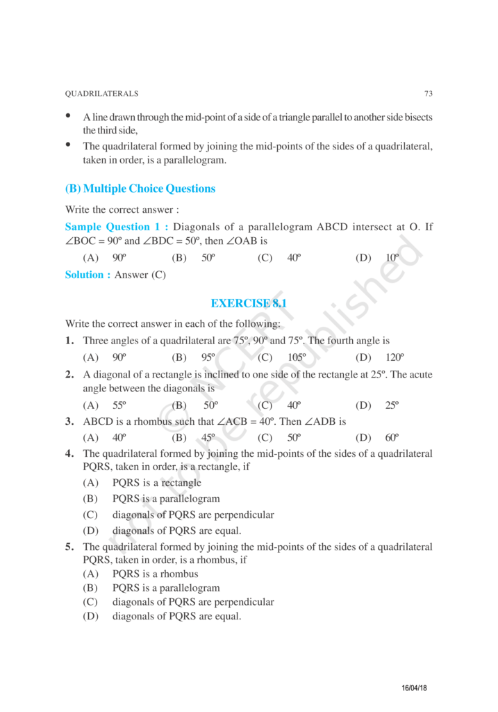 NCERT Exemplar Class 9 Maths Chapter 8 Image 2