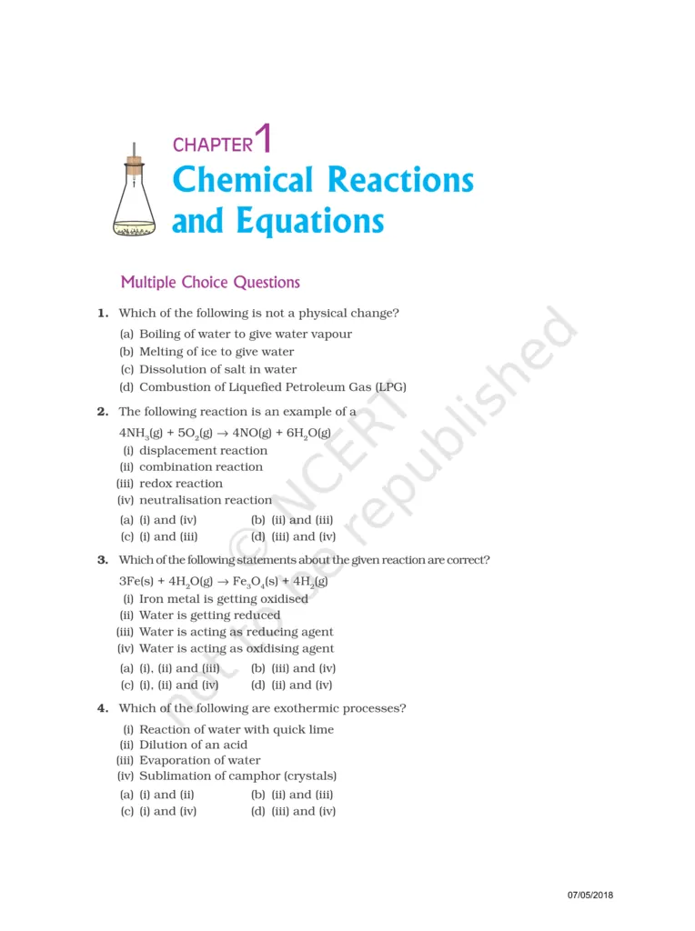 NCERT Exemplar Class 10 Science Chapter 1 Image 1
