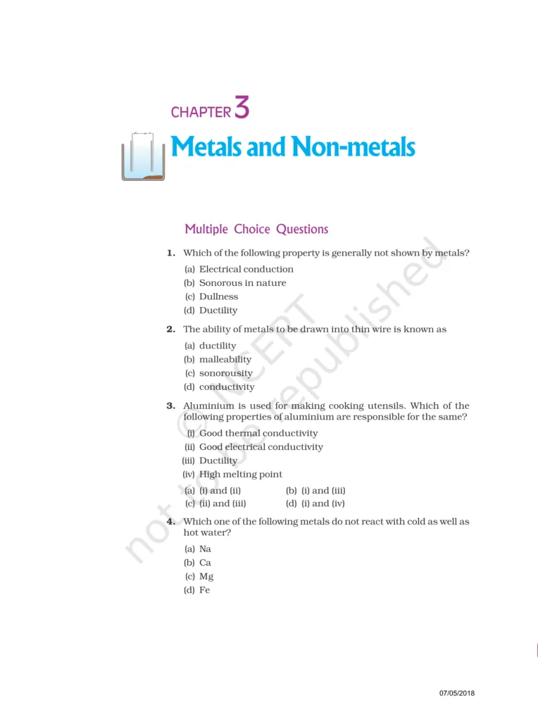 NCERT Exemplar Class 10 Science Chapter 3 Image 1
