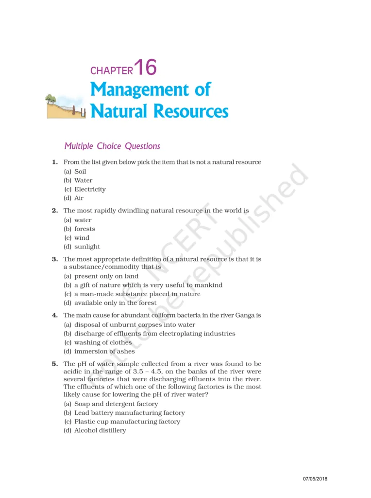 NCERT Exemplar Class 10 Science Chapter 16 Image 1