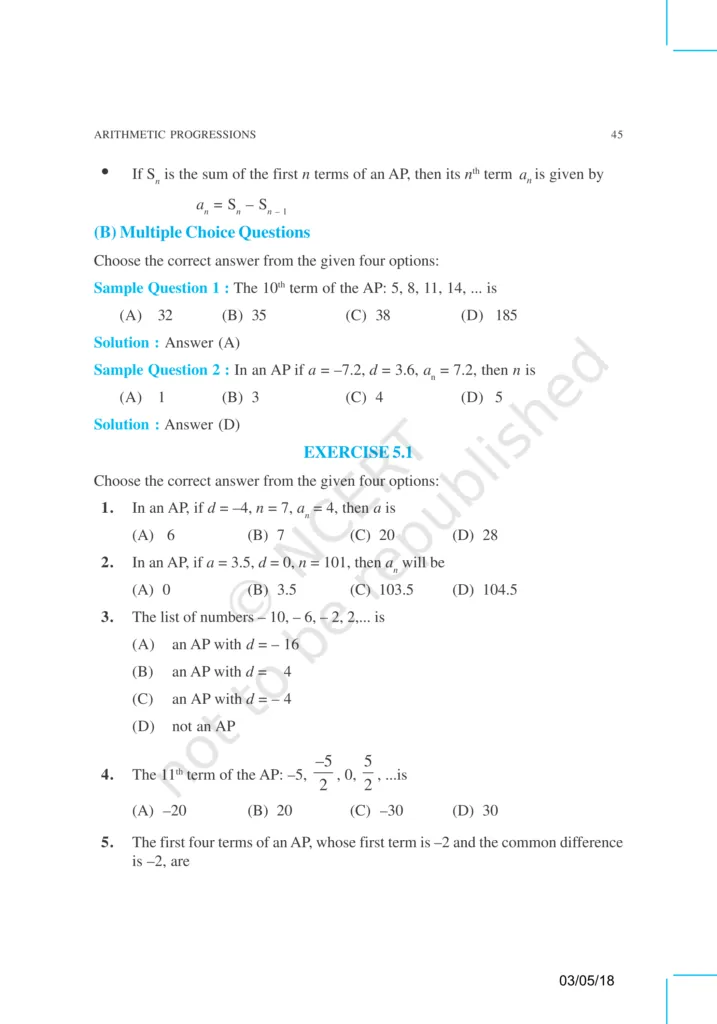 NCERT Exemplar Class 10 Maths Chapter 5 Image 2