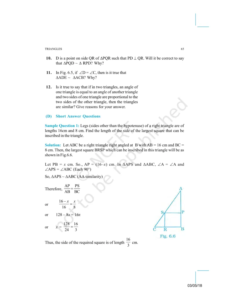 NCERT Exemplar Class 10 Maths Chapter 6 Image 7