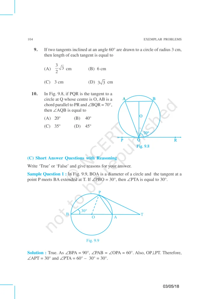 NCERT Exemplar Class 10 Maths Chapter 9 Image 4