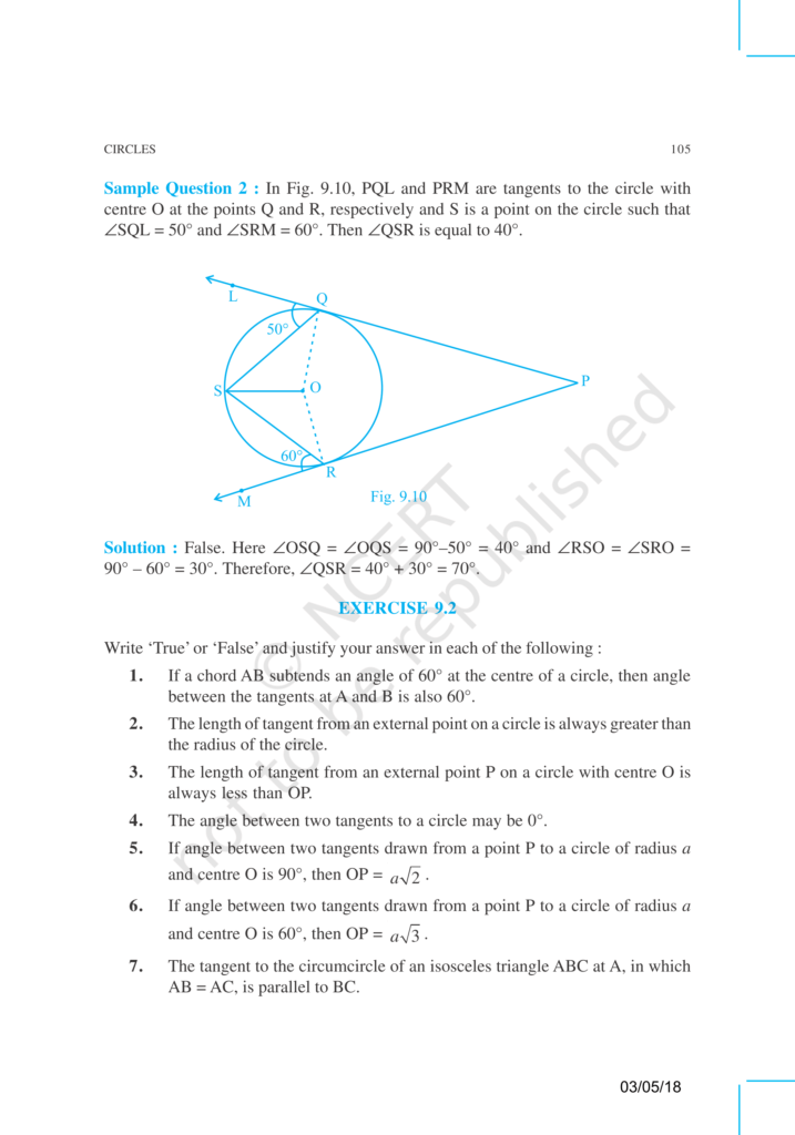 NCERT Exemplar Class 10 Maths Chapter 9 Image 5