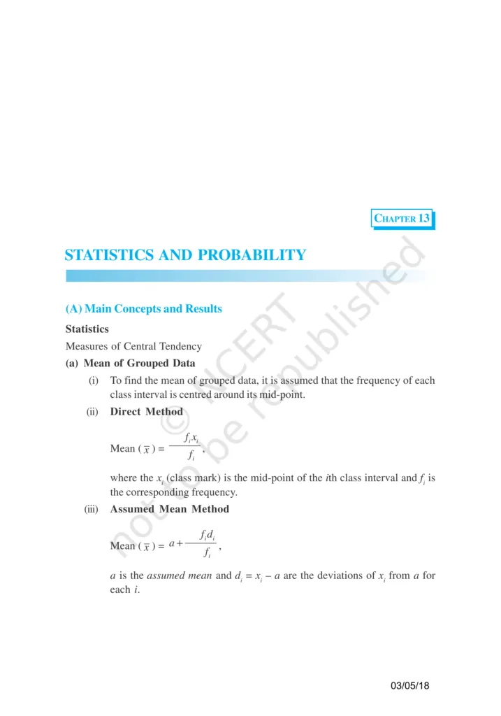 NCERT Exemplar Class 10 Maths Chapter 13 Image 1