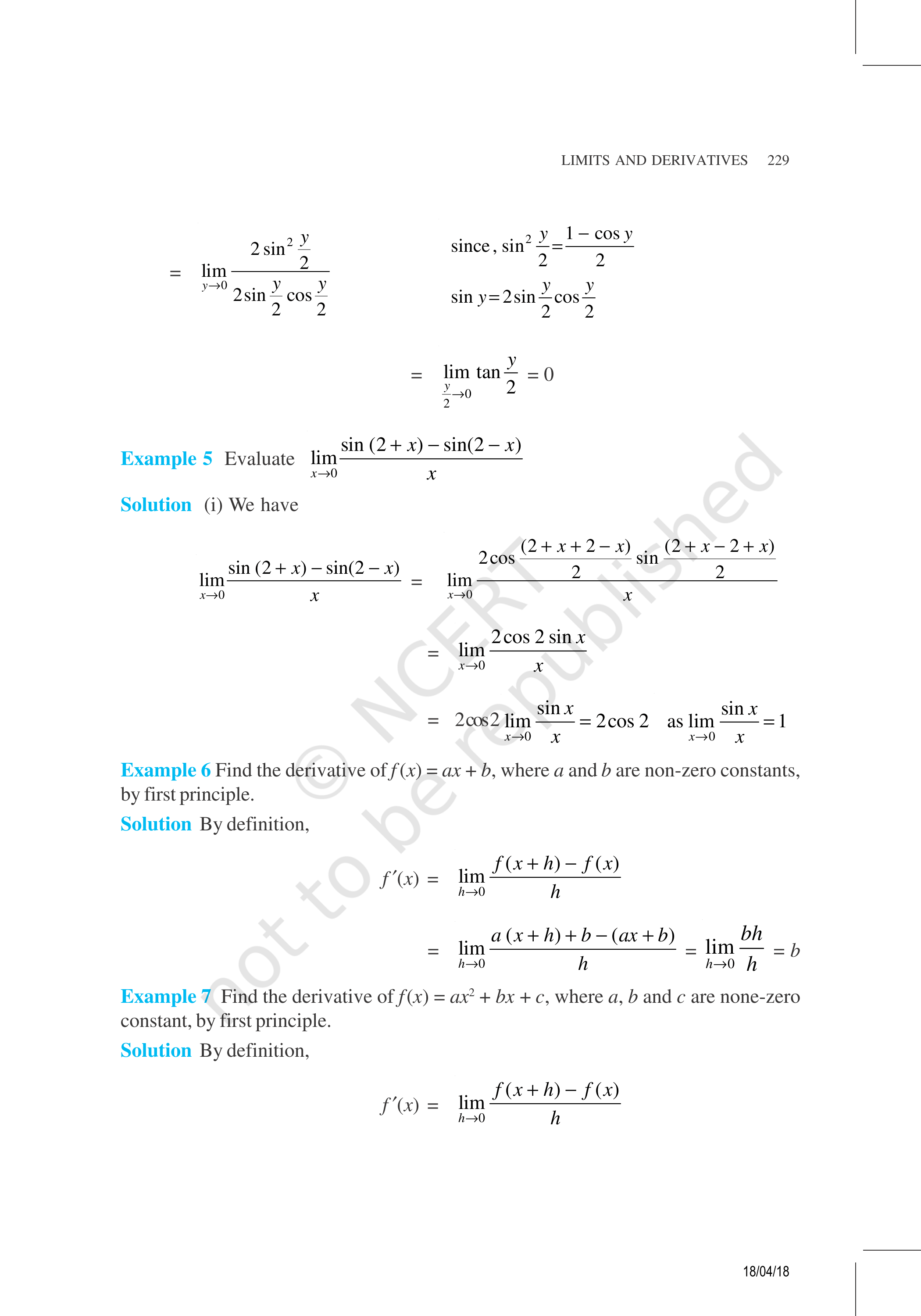 NCERT Exemplar Class 11 Maths Chapter 13 Image 5