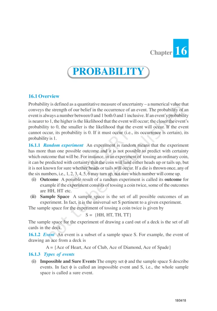 NCERT Exemplar Class 11 Maths Chapter 16 Image 1